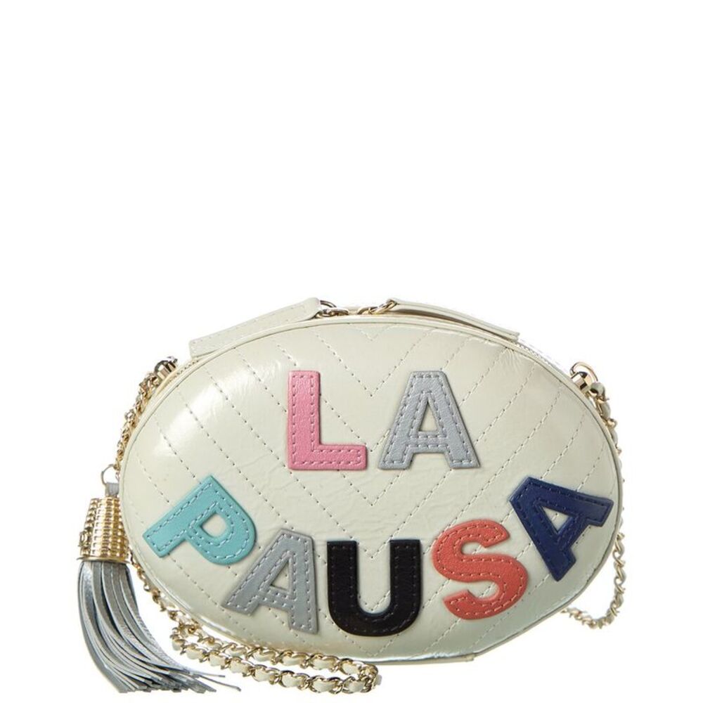 Chanel Multicolor & Neutral Chevron Lambskin Leather La Pausa Evening Bag